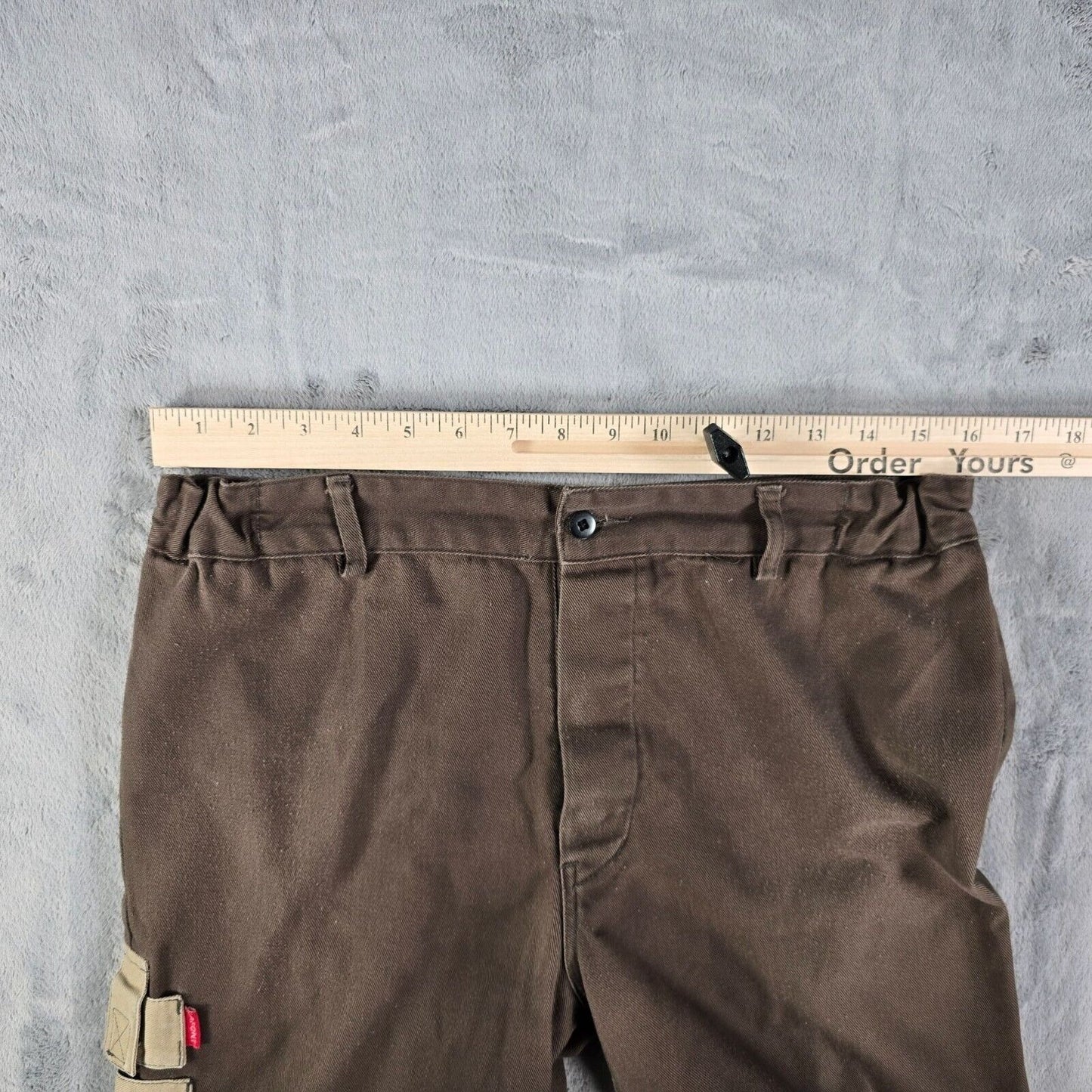 Vintage Y2K Distressed Adolphe Lafont Brown French Utility Work Pants (31x26)