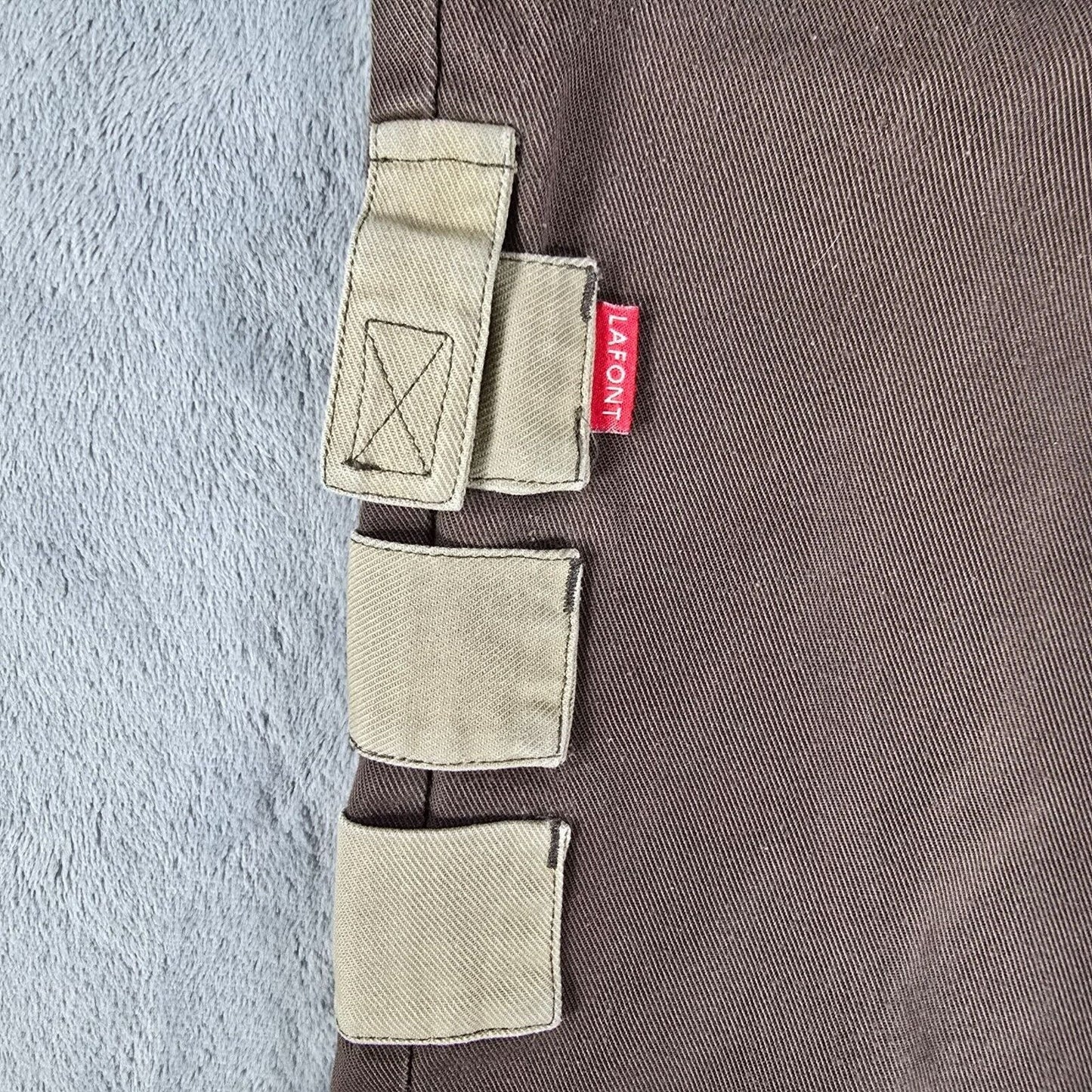 Vintage Y2K Distressed Adolphe Lafont Brown French Utility Work Pants (31x26)