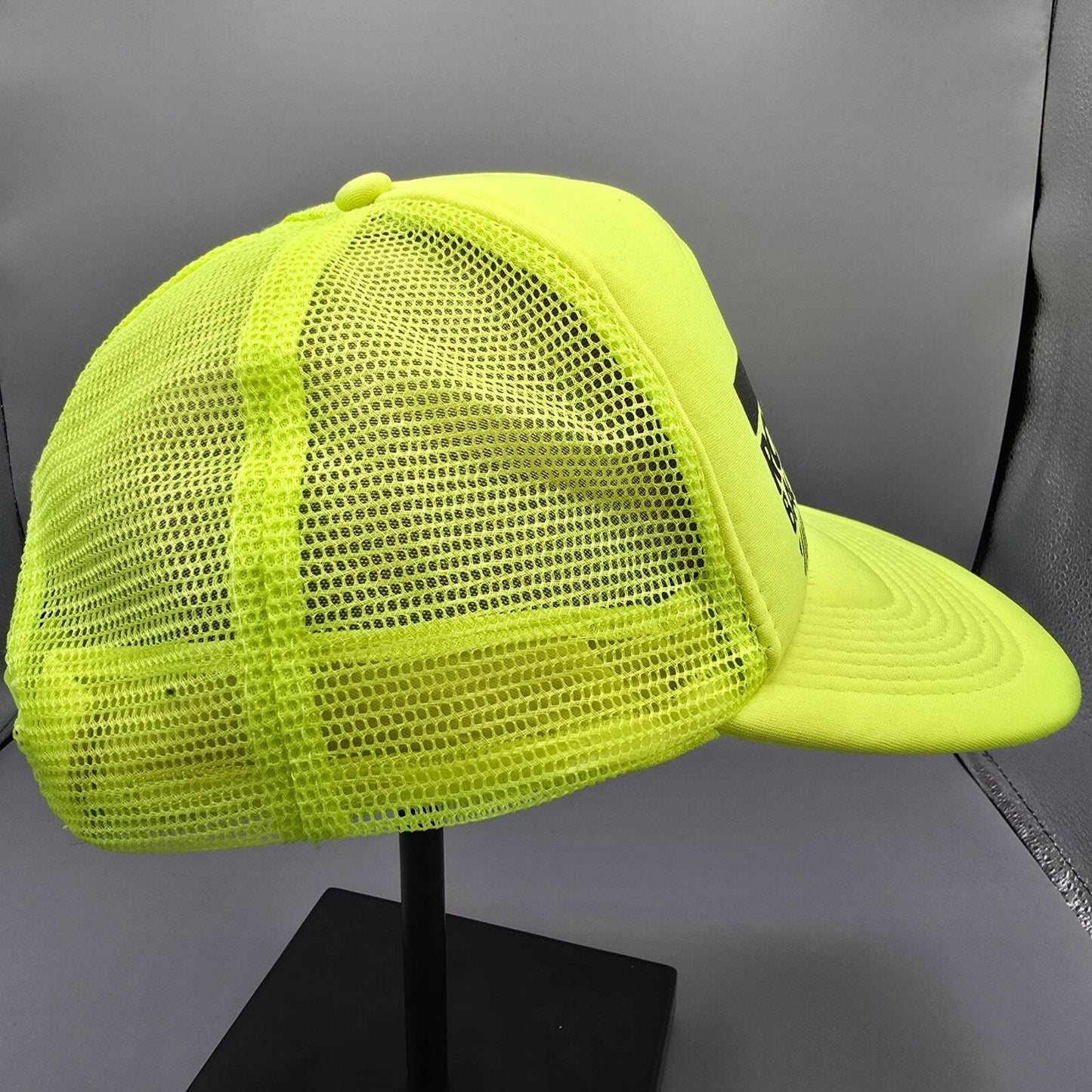 Distressed Hurley Rocks You Back To School Concert 2010 Neon Yellow Trucker Hat