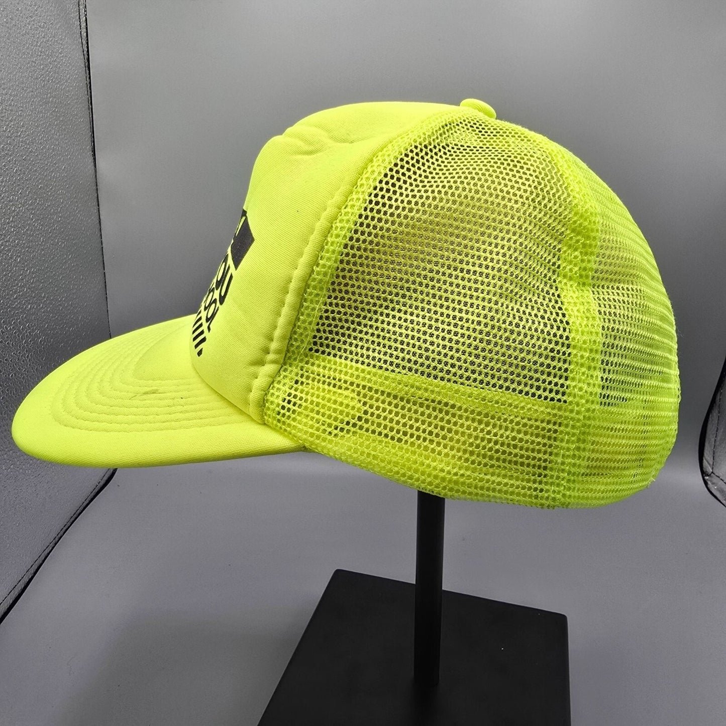 Distressed Hurley Rocks You Back To School Concert 2010 Neon Yellow Trucker Hat