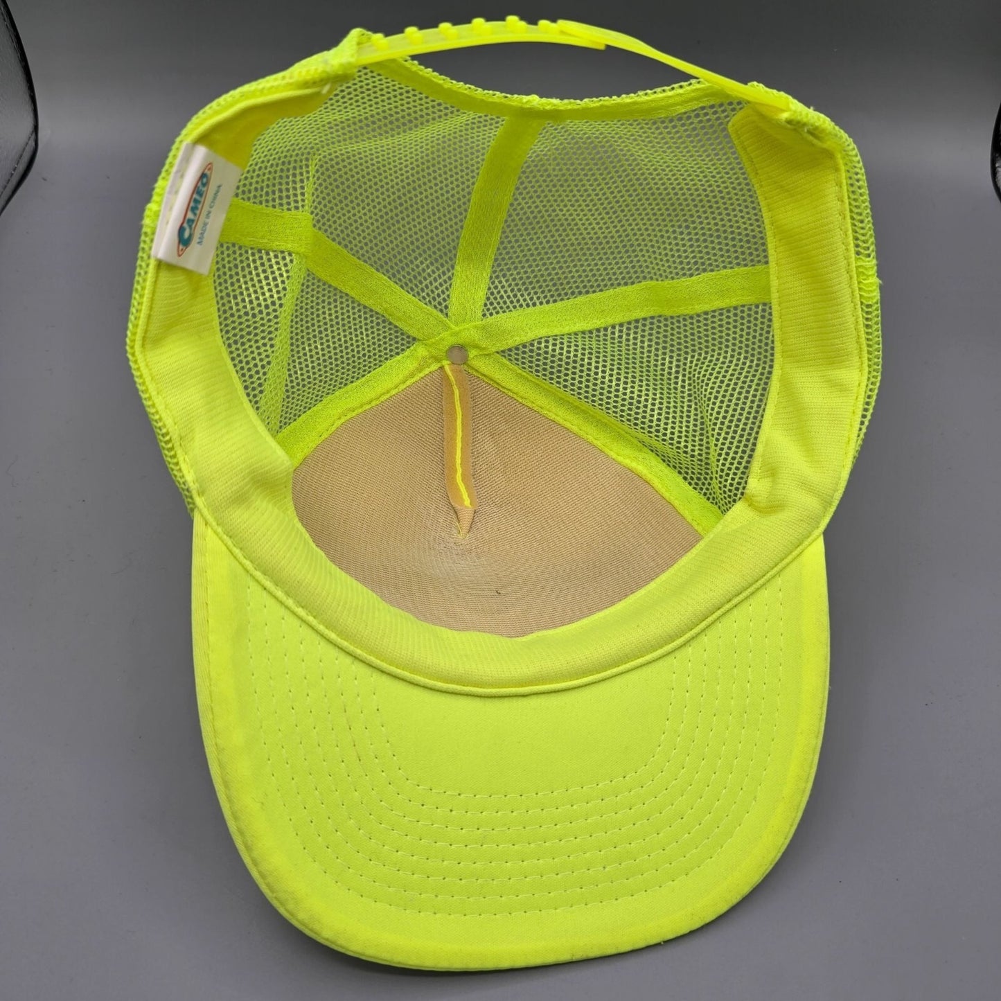Distressed Hurley Rocks You Back To School Concert 2010 Neon Yellow Trucker Hat