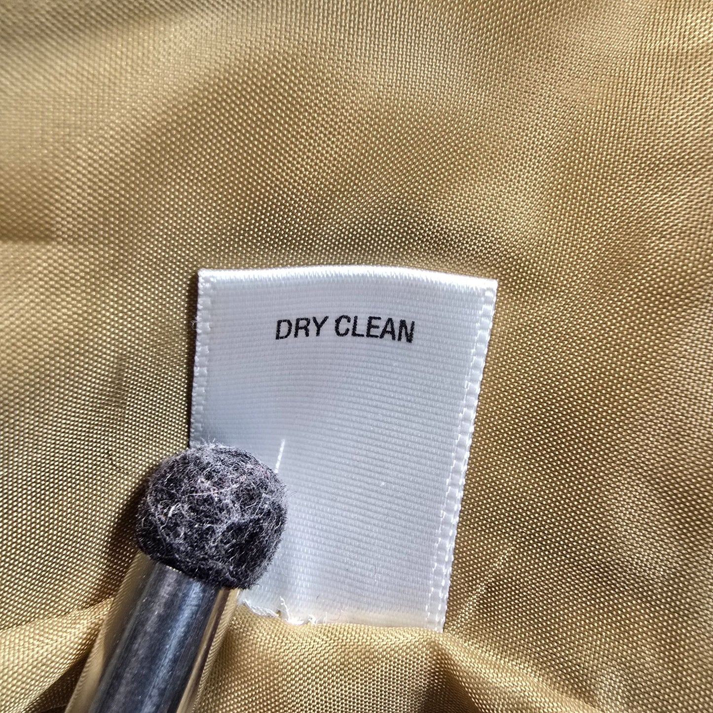 2010s Mossimo Women's Wool-Blend Mustard Green Double-Breasted Short Coat (M)