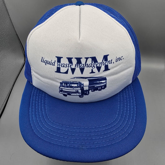 Distressed LWM Liquid Waste Management, Inc. Fort Lupton Colorado Trucker Hat