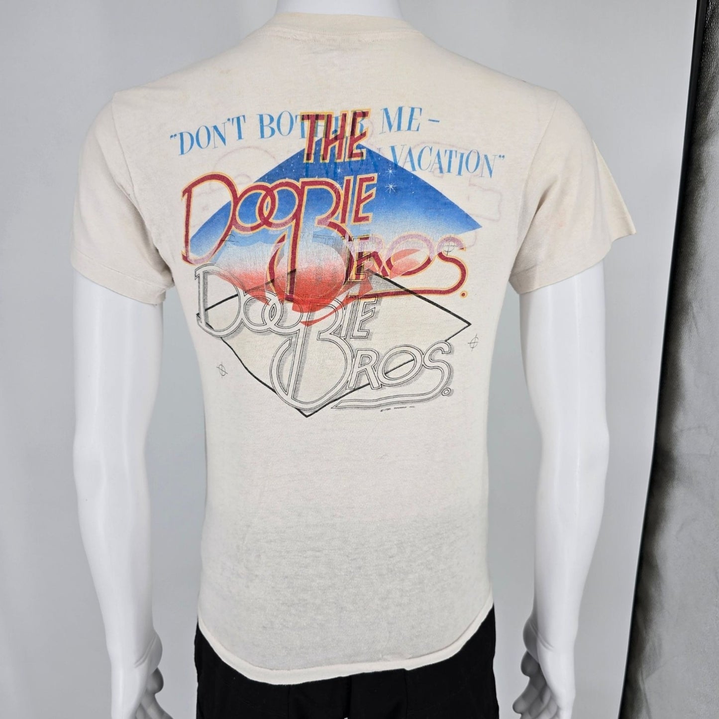Vintage 1980s Go-Gos Vacation/Doobie Bros. Farewell Tour Test Print T-Shirt (S)