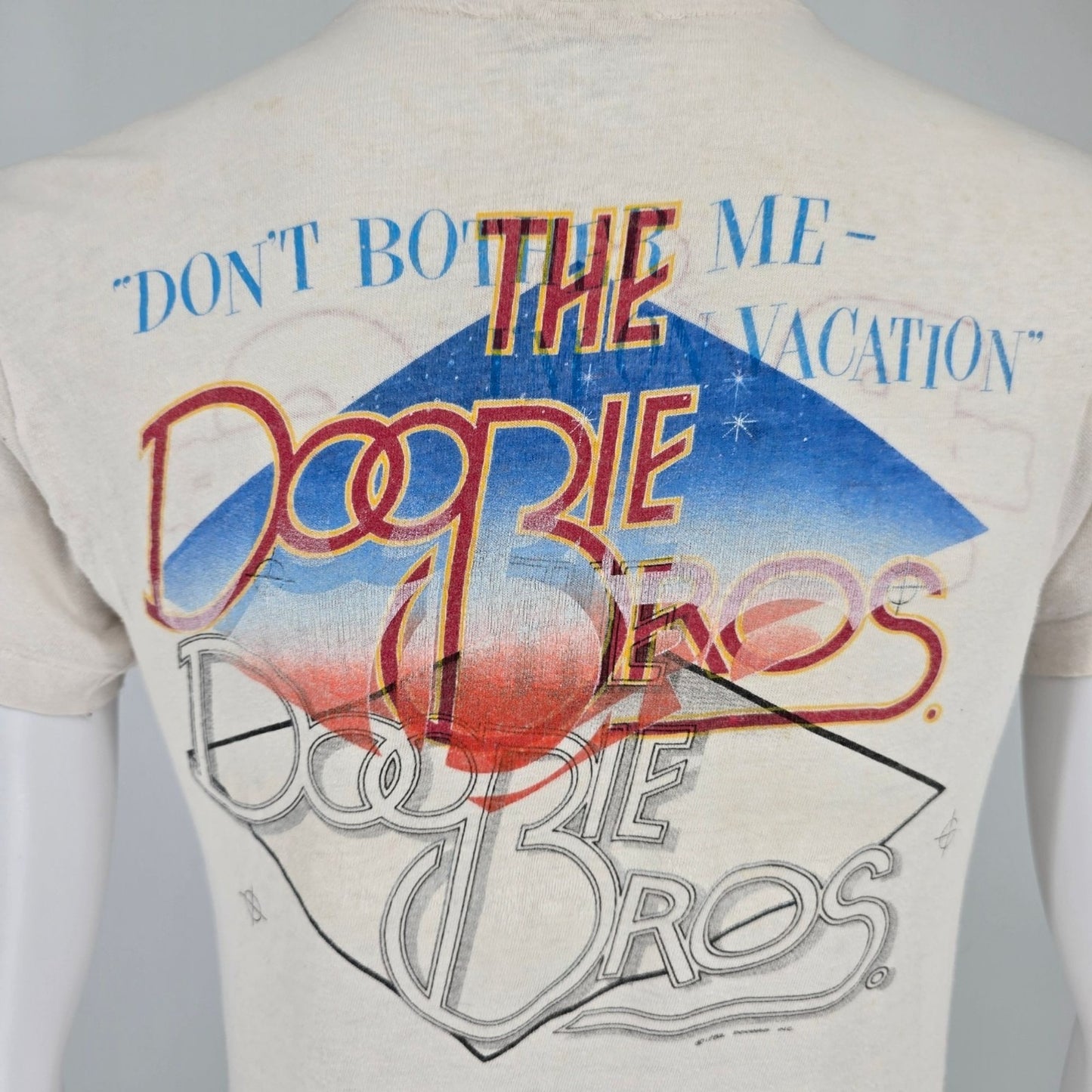 Vintage 1980s Go-Gos Vacation/Doobie Bros. Farewell Tour Test Print T-Shirt (S)