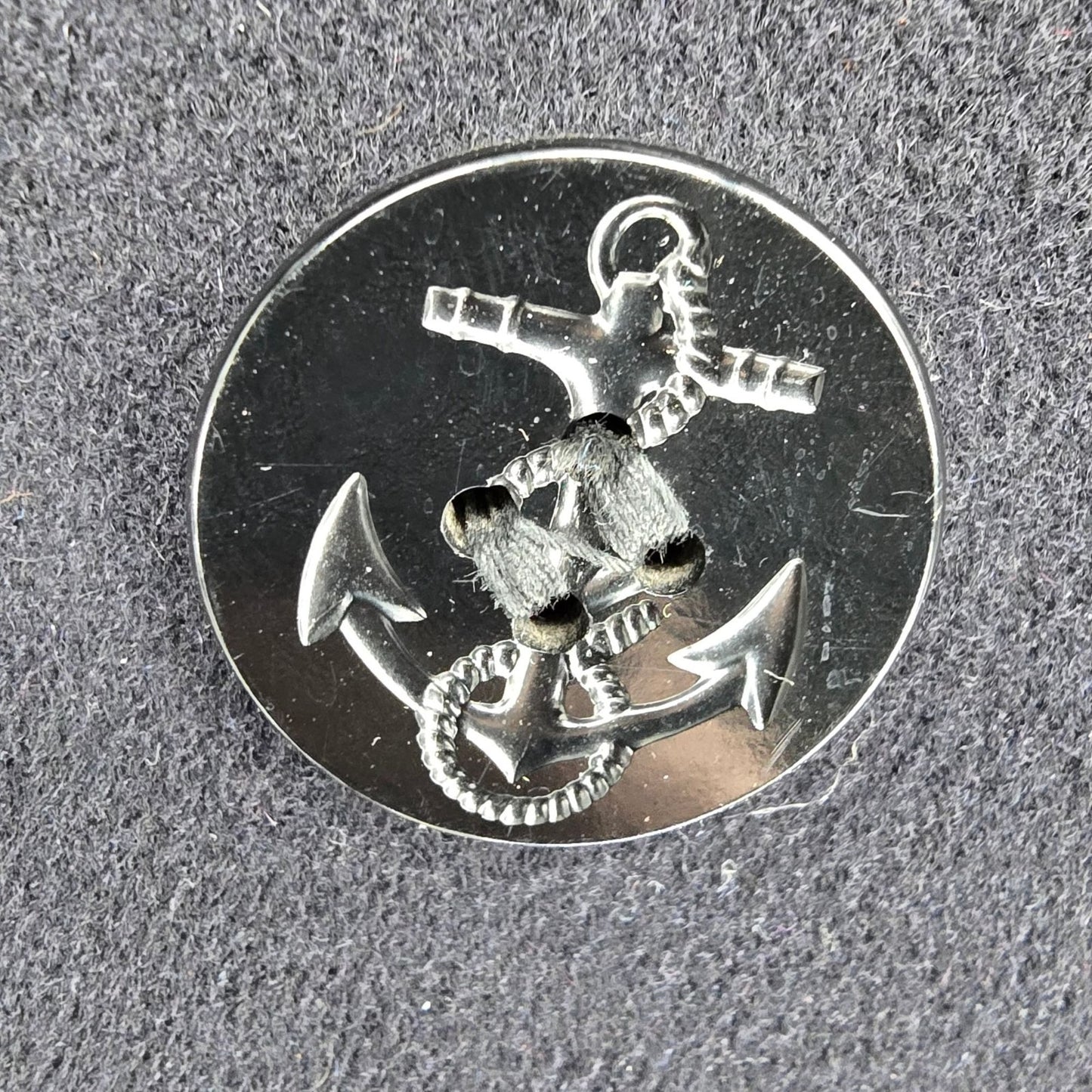 Vintage 1962 U.S. Navy Midnight Blue Double-Breasted Melton Wool Peacoat (S)