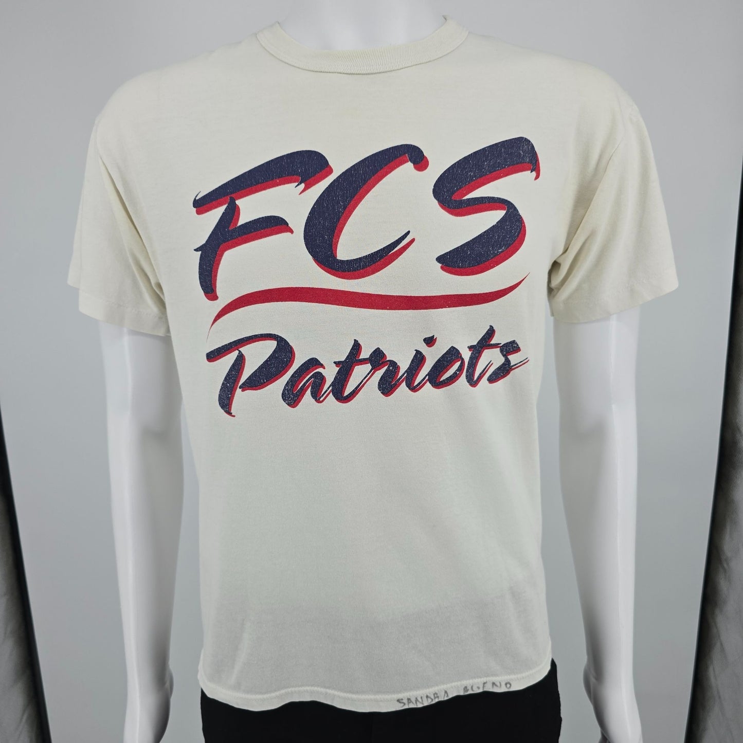 Vintage 1990s Russell Athletic Florida Christian School FCS Patriots T-Shirt (M)