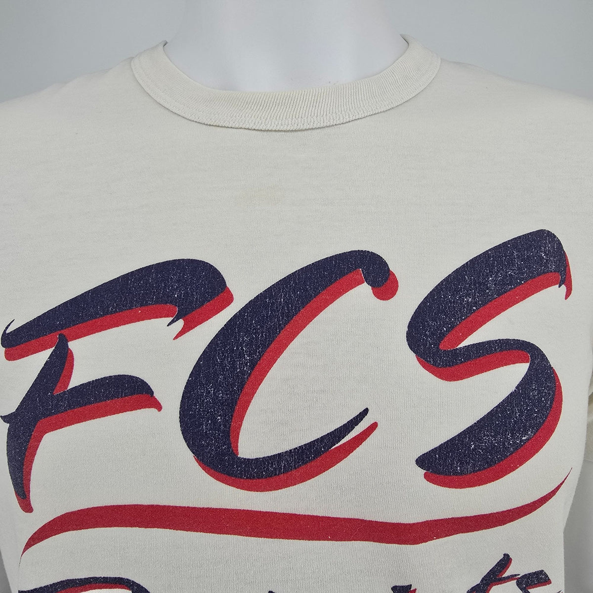 Vintage 1990s Russell Athletic Florida Christian School FCS Patriots T-Shirt (M)