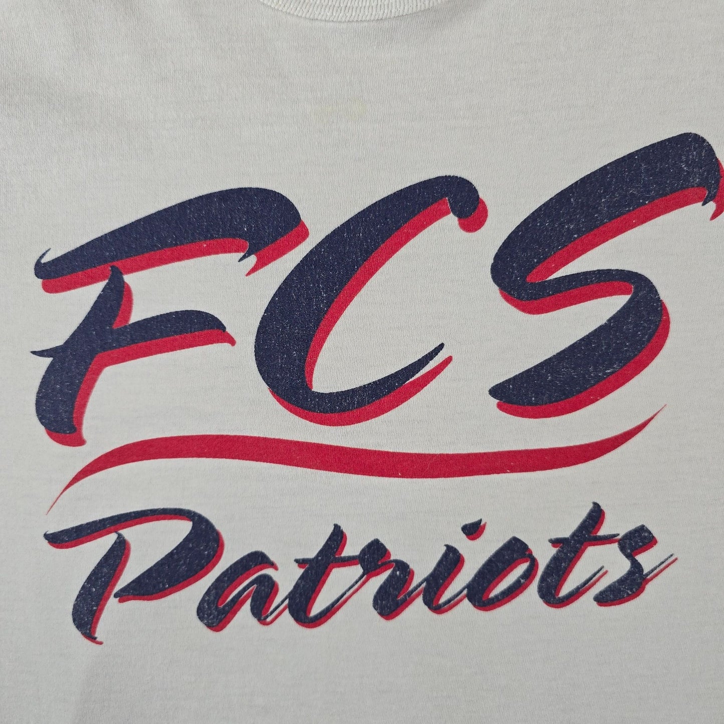 Vintage 1990s Russell Athletic Florida Christian School FCS Patriots T-Shirt (M)