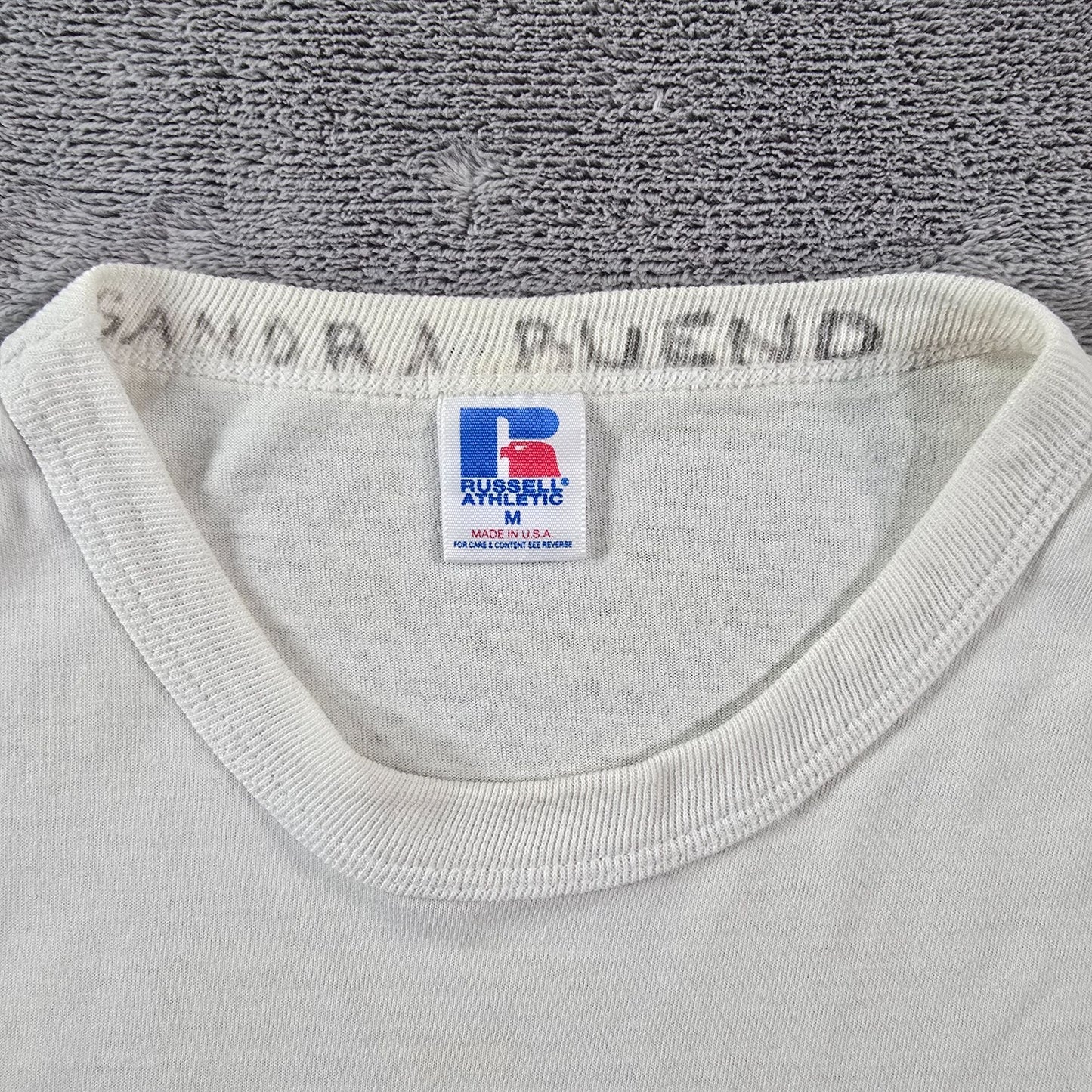 Vintage 1990s Russell Athletic Florida Christian School FCS Patriots T-Shirt (M)