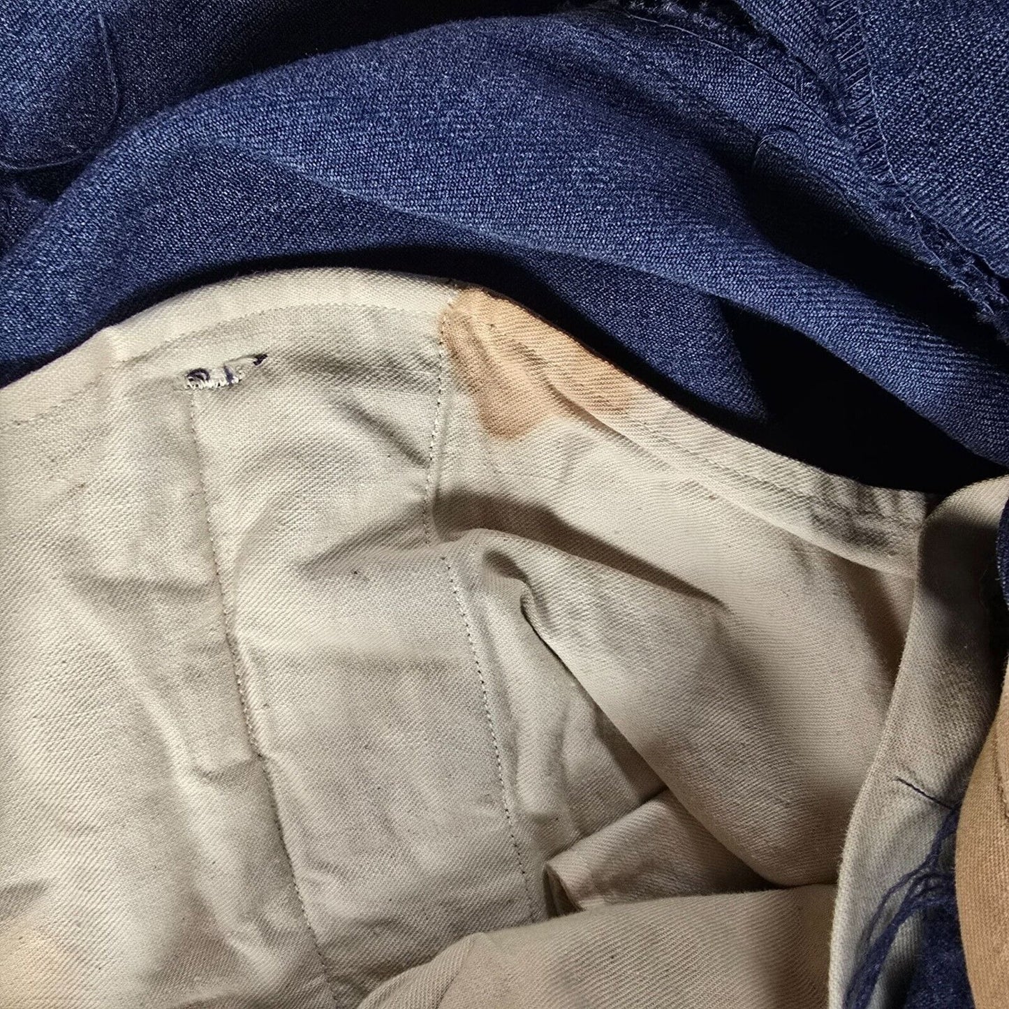 Vintage 1951 Korean War U.S Air Force Blue-84 Serge Virgin Wool Trousers (28x28)