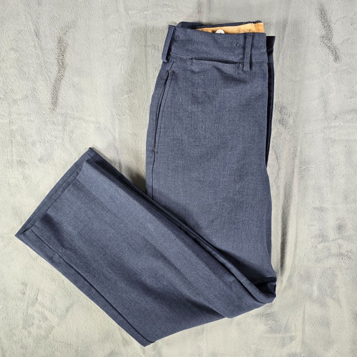 Vintage 1951 Korean War U.S Air Force Blue-84 Serge Virgin Wool Trousers (28x28)