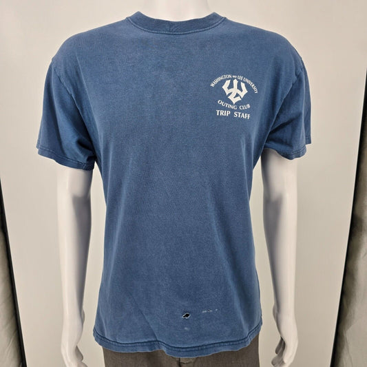 Vintage Y2K Washington and Lee University Outing Club Trip Staff T-Shirt (L)