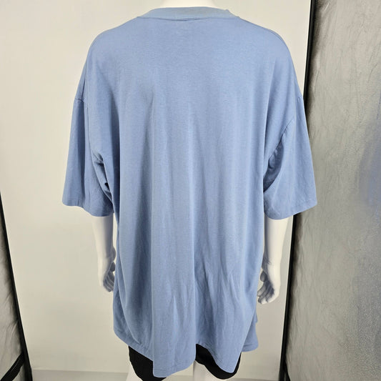 Vintage 1980s Tar Heel Sports Blank Light Blue Single Stitch T-Shirt (4XL)