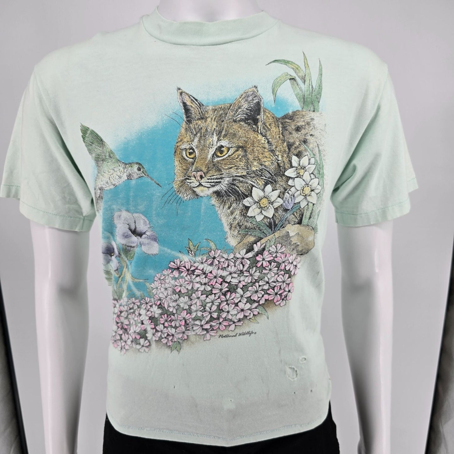 Distressed Vintage 1990s Harlequin Teena Houck National Wildlife T-Shirt (S)