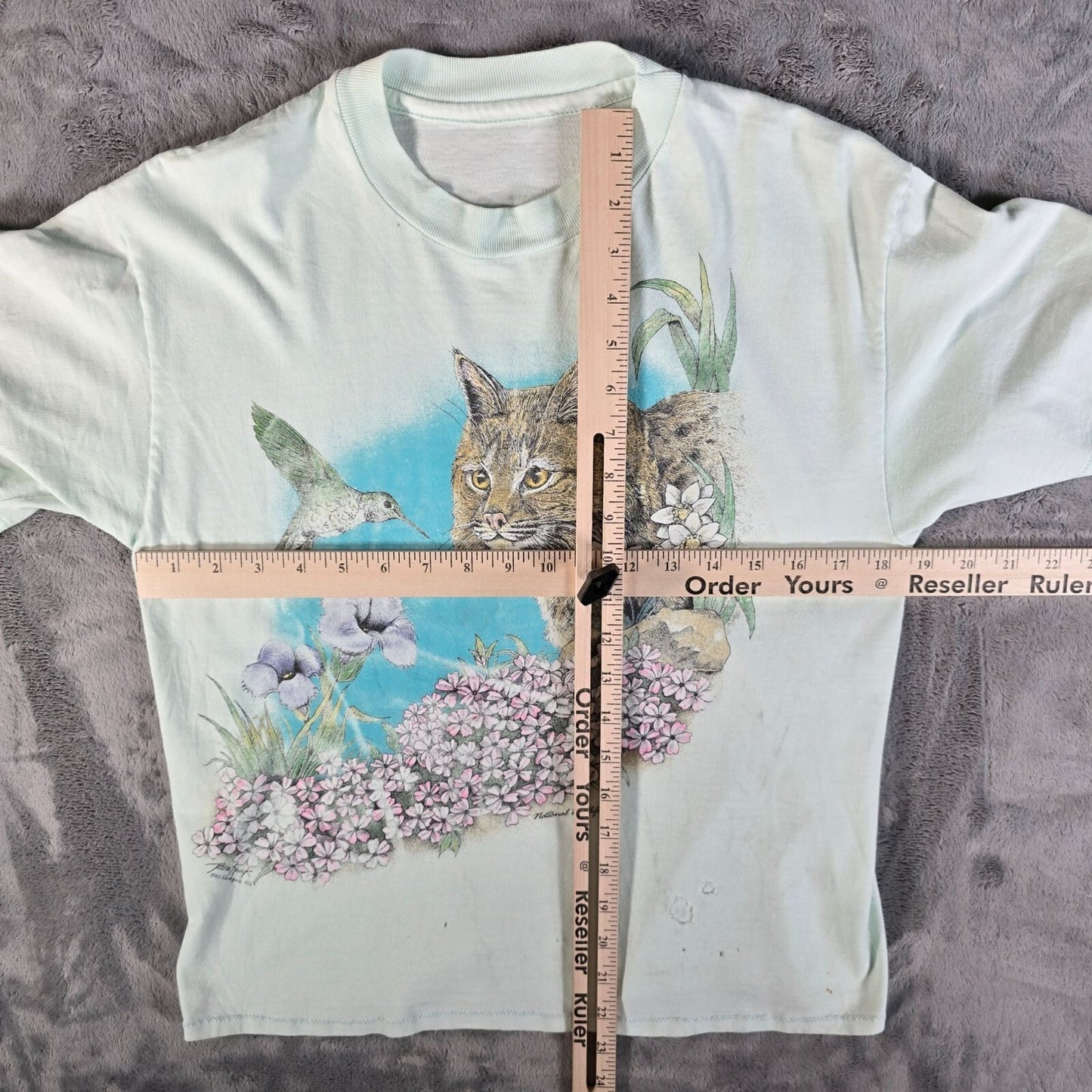 Distressed Vintage 1990s Harlequin Teena Houck National Wildlife T-Shirt (S)