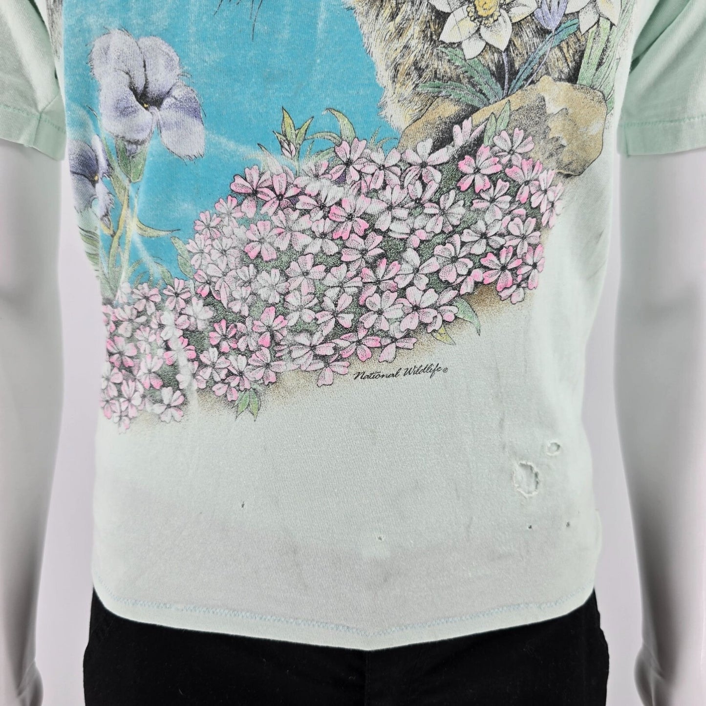 Distressed Vintage 1990s Harlequin Teena Houck National Wildlife T-Shirt (S)
