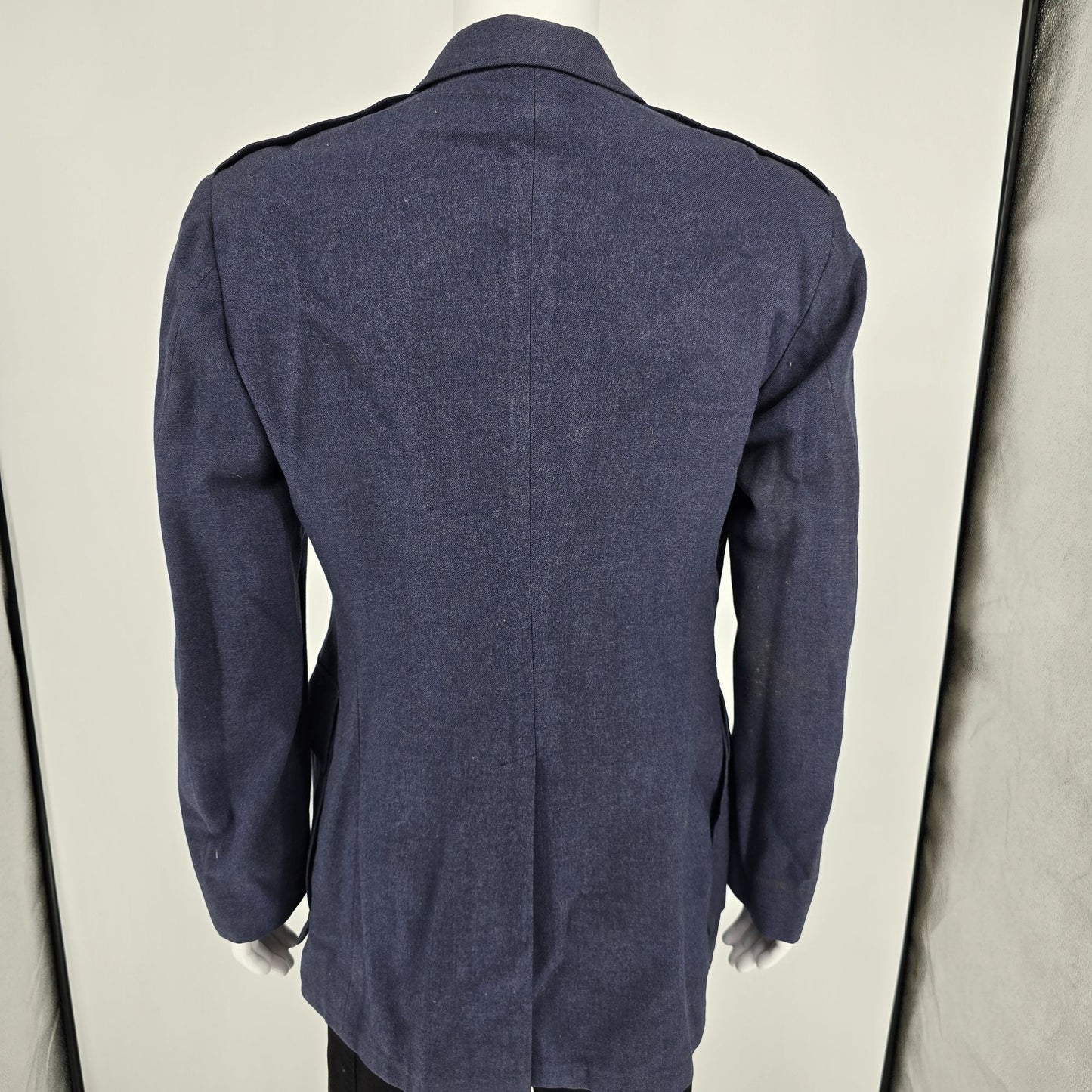 Vintage 1959 US Air Force Blue Service Dress Uniform Wool Serge Coat (41L)