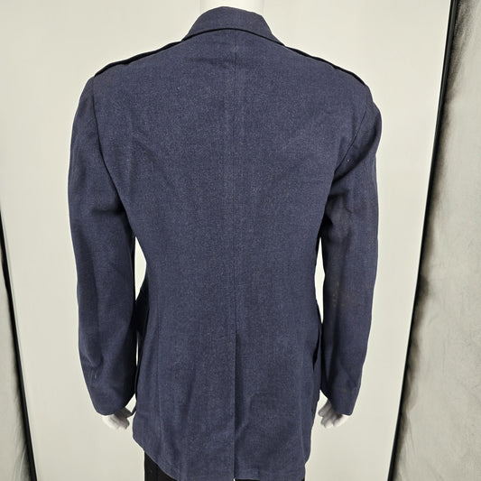 Vintage 1959 US Air Force Blue Service Dress Uniform Wool Serge Coat (41L)