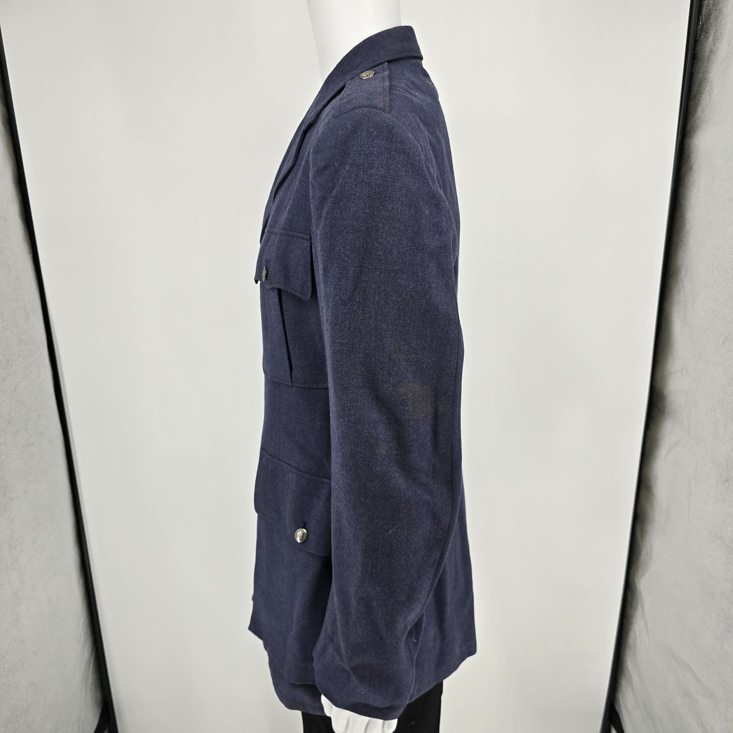 Vintage 1959 US Air Force Blue Service Dress Uniform Wool Serge Coat (41L)