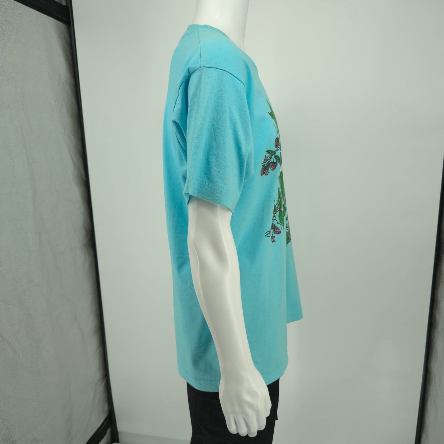 Vintage 1990s Screen Stars Best/LSJ Sportswear Blue Jays Nature Art T-Shirt (L)