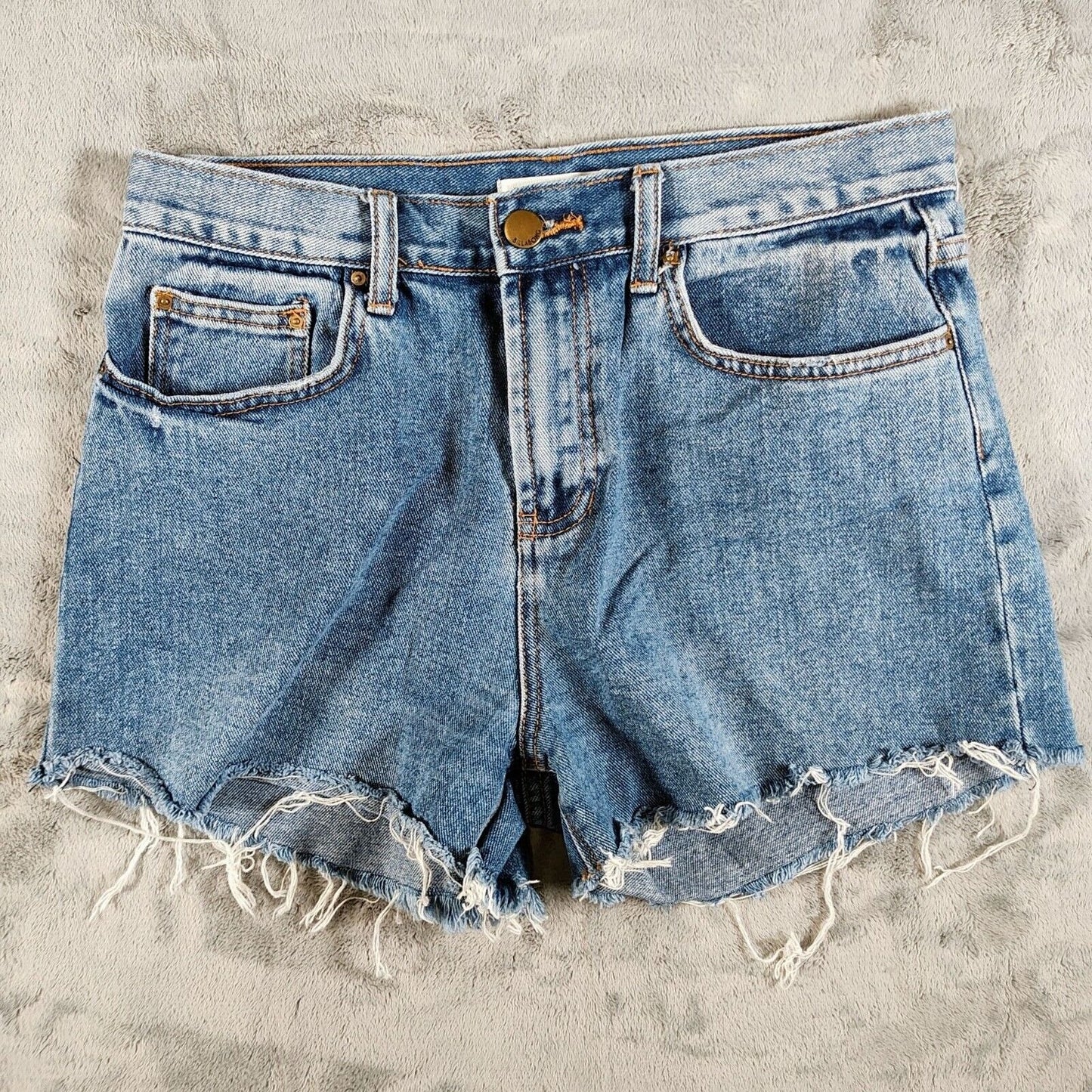 Billabong Womens Size 28 DIY Cut Off Frayed Hem 2.5" Inseam Denim Jean Shorts