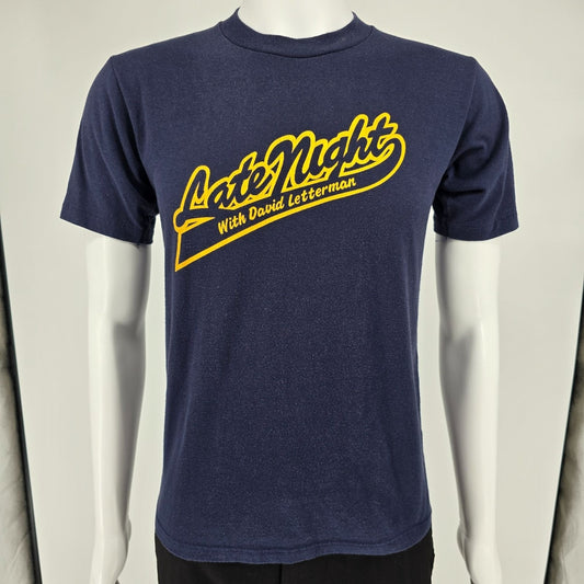 Vintage Early 1980s Velva Sheen Late Night with David Letterman T-Shirt (M)
