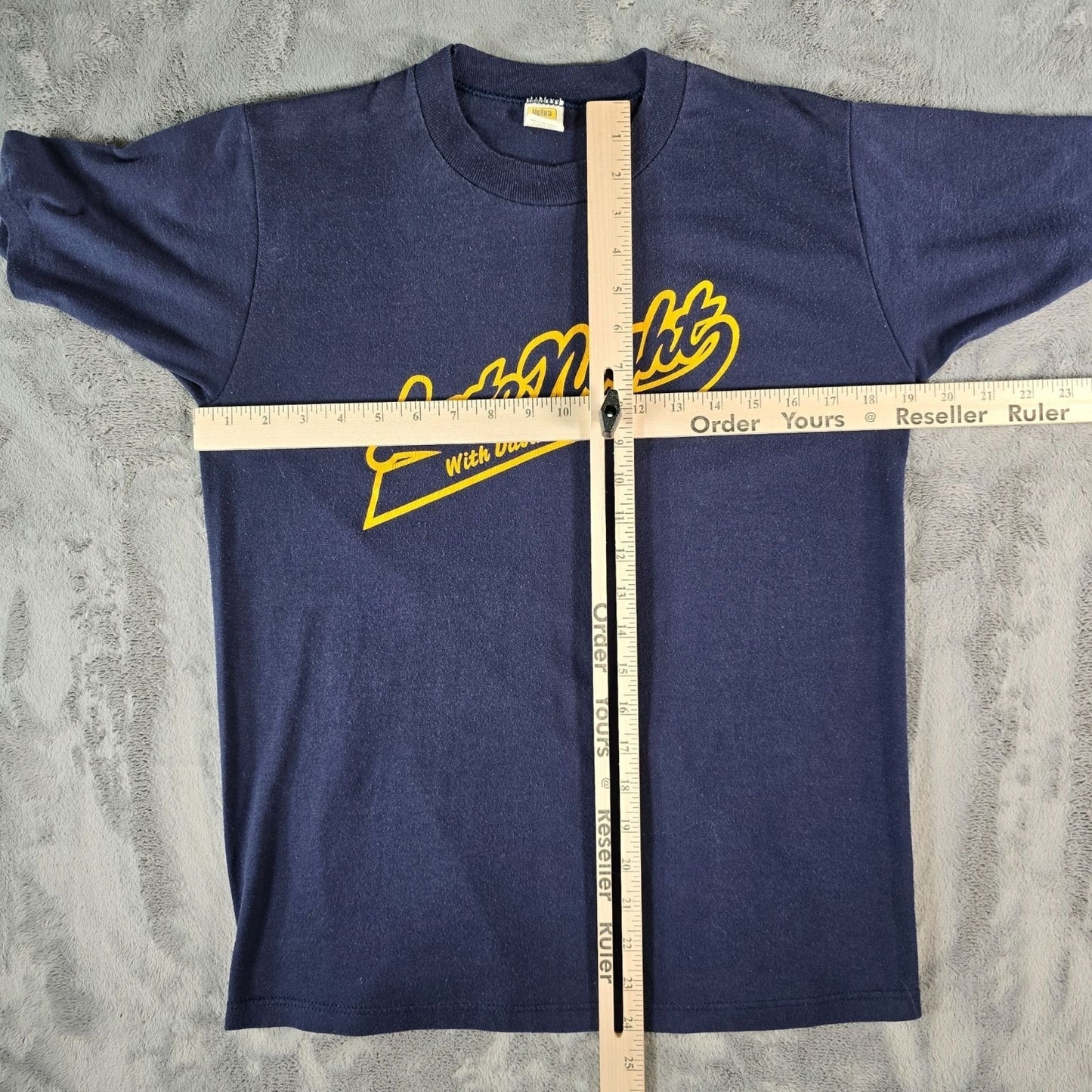 Vintage Early 1980s Velva Sheen Late Night with David Letterman T-Shirt (M)