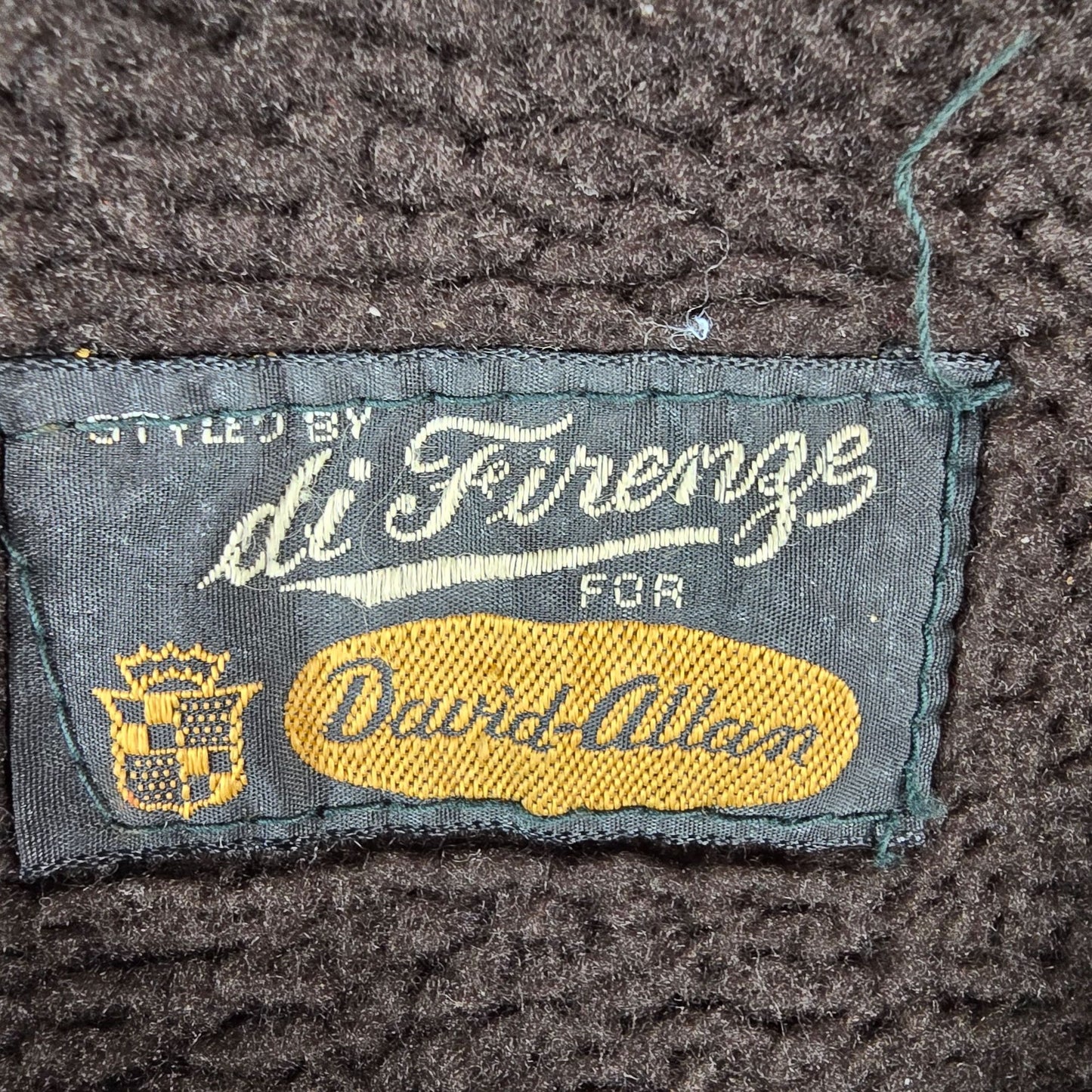 Vintage 1970s di Firenze for David Allan Brown Leather Car Coat (XL) *Flaw