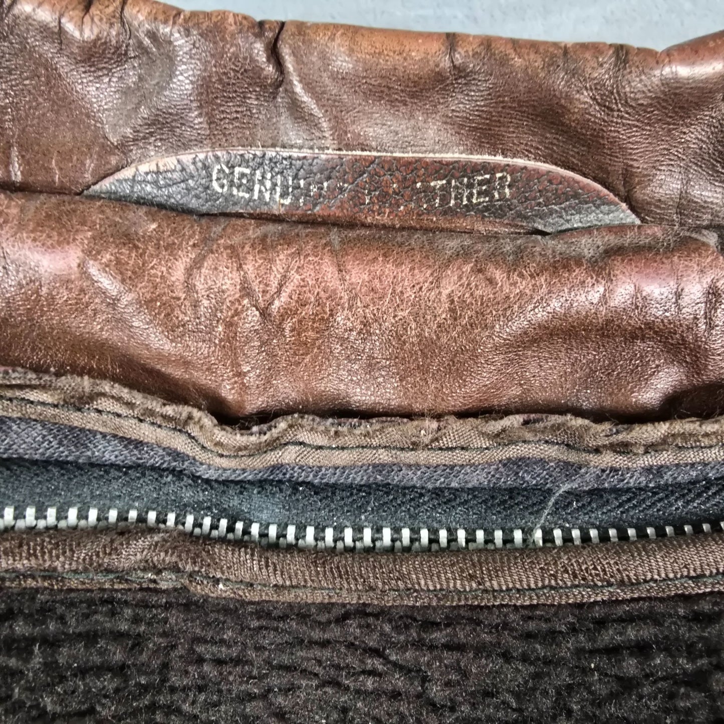 Vintage 1970s di Firenze for David Allan Brown Leather Car Coat (XL) *Flaw