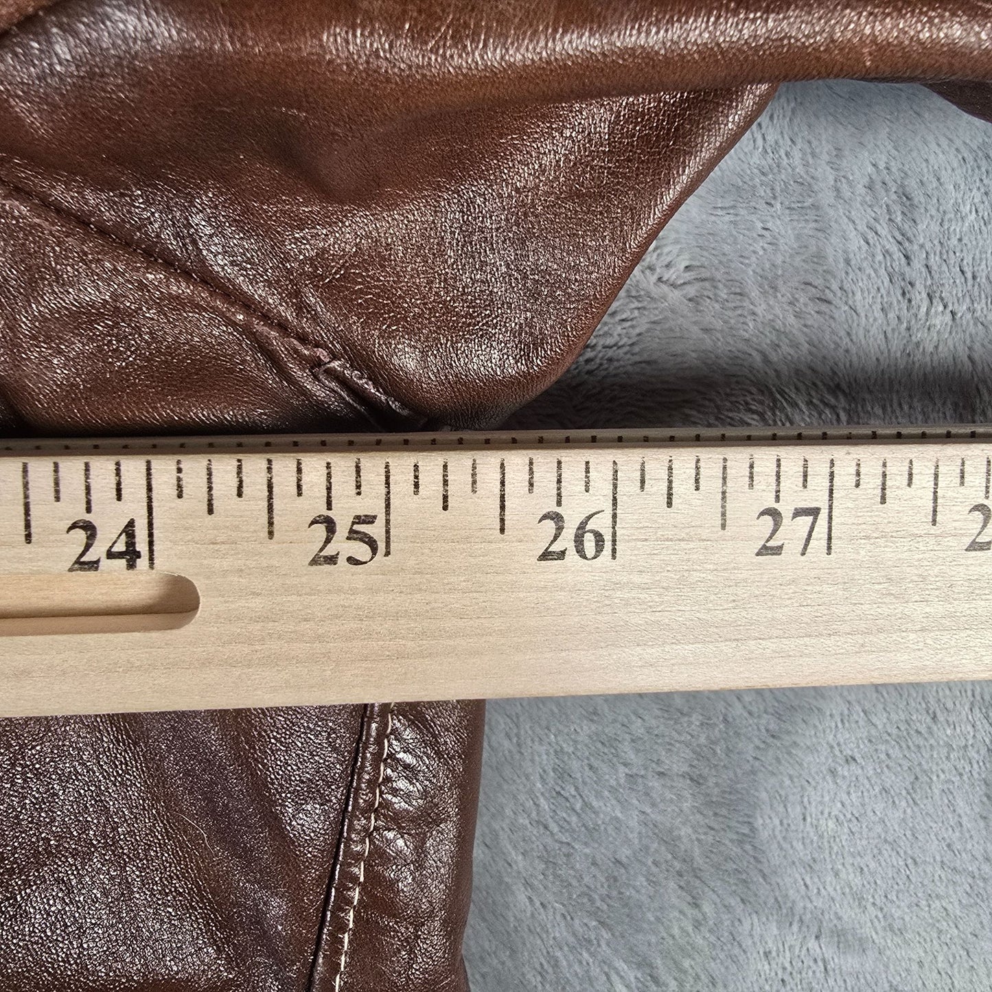 Vintage 1970s di Firenze for David Allan Brown Leather Car Coat (XL) *Flaw