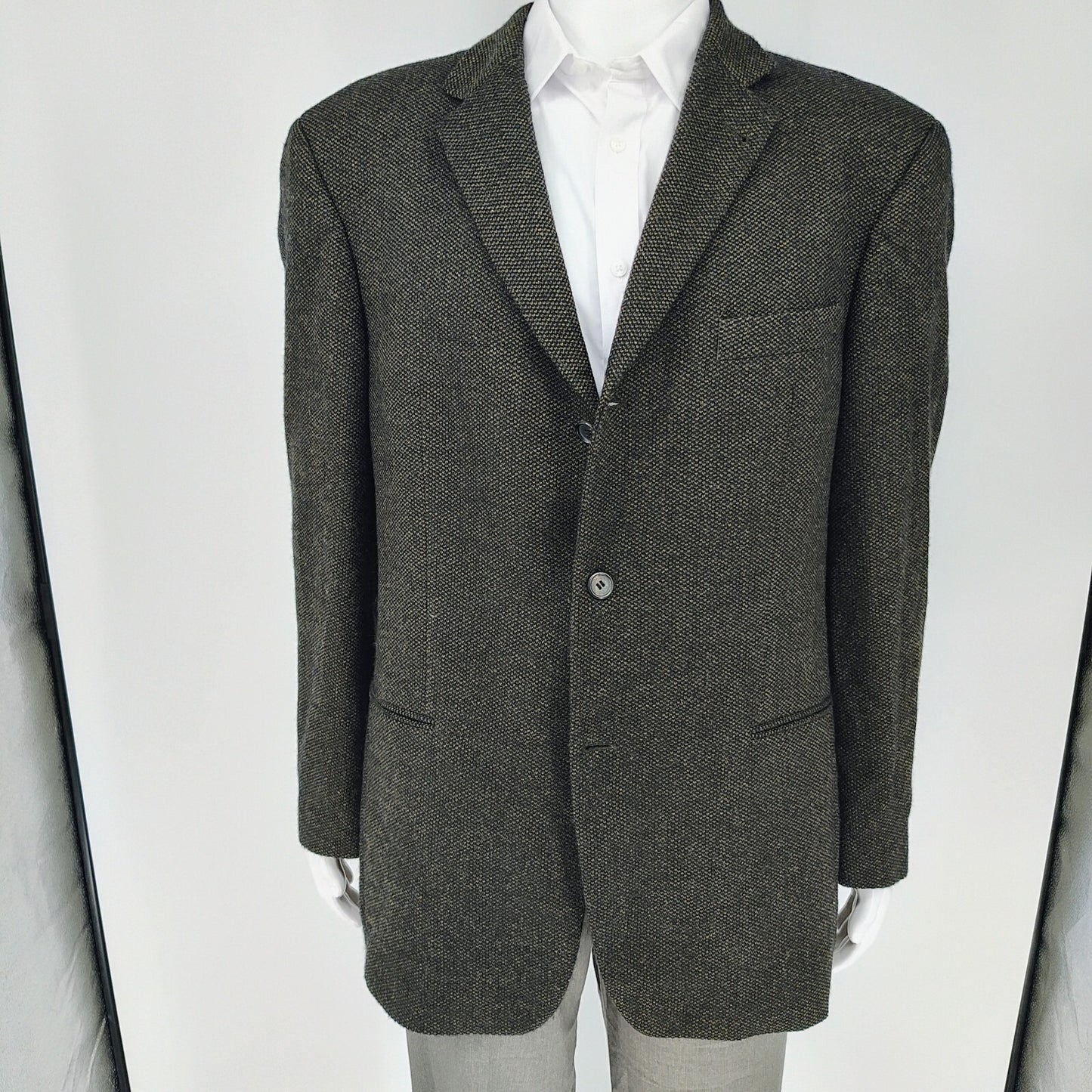 Boss Hugo Boss Einstein US Cashmere-Wool Blend Tweed Sport Coat Suit Jacket 42R