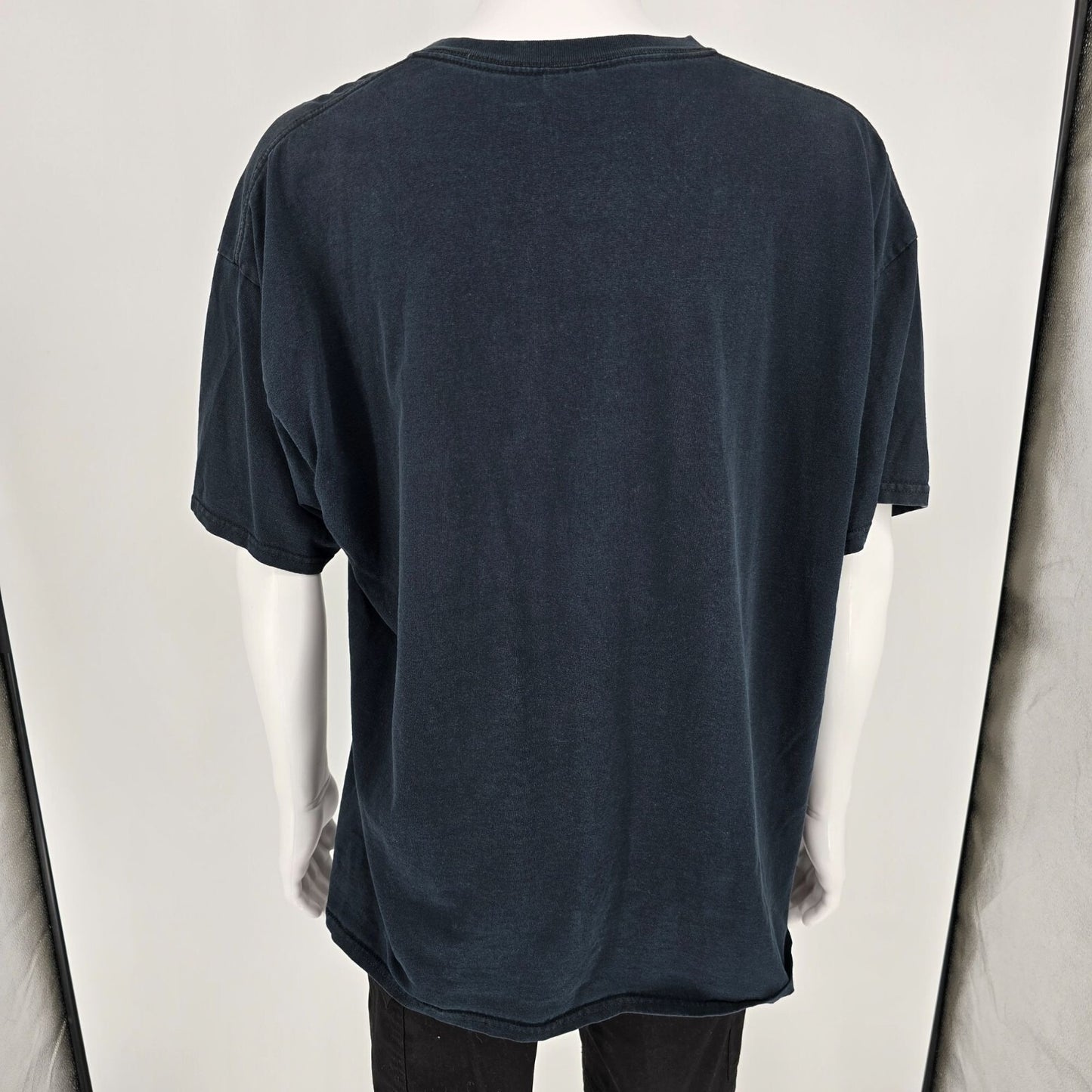 Distressed 2000s Gildan Ultra Cotton Jimmy Thackery Hat Graphic T-Shirt (XXL)