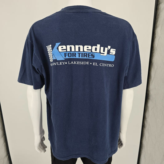 Vintage 1990s Kennedy's for Tires Goodyear Certified Auto Service T-Shirt (XL)