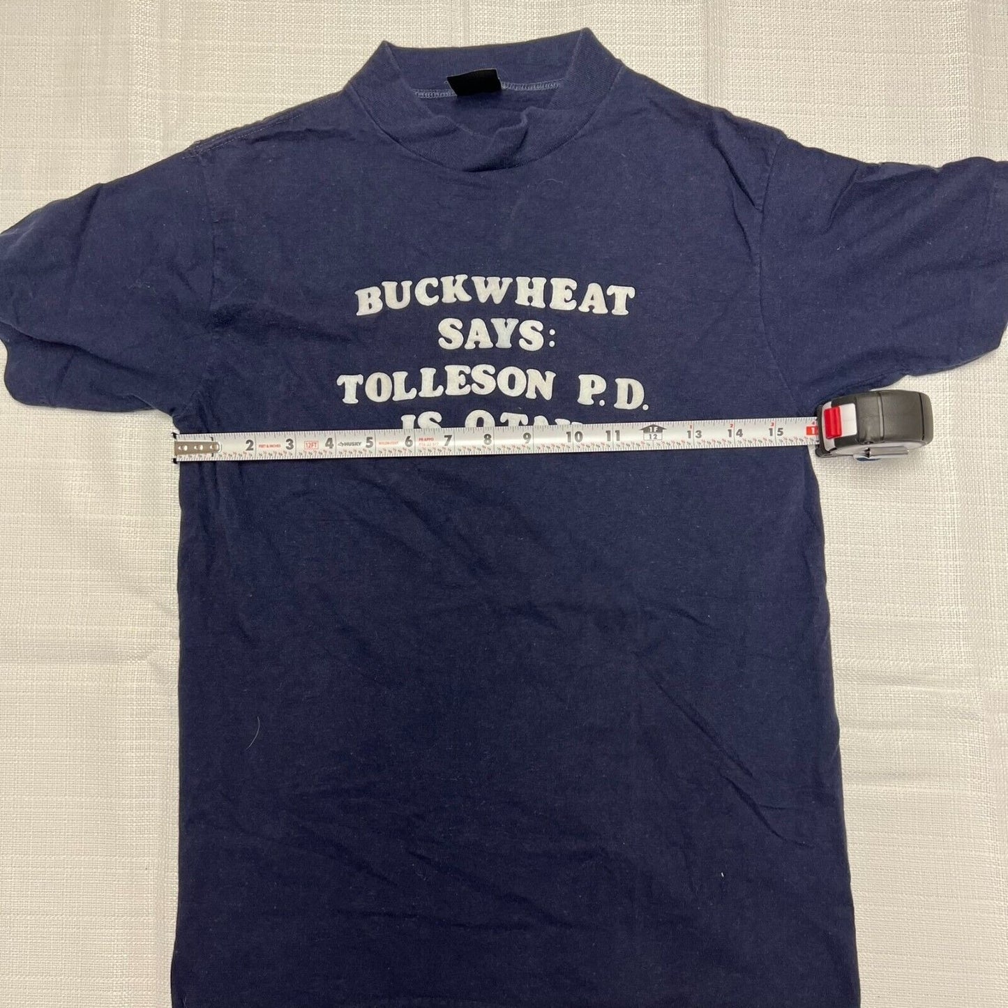 Vintage Single-Stitch Anvil "Buckwheat says: Tolleson PD is Otay" Shirt (XS)