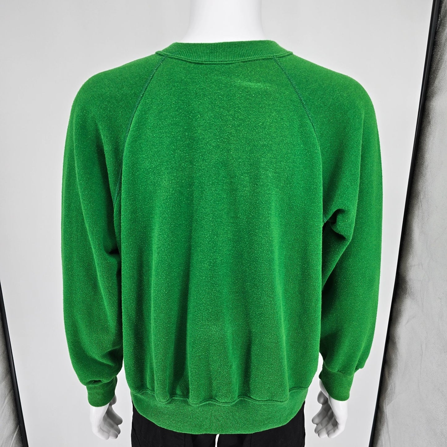 Vintage 1980s Soffe Sweats Made in USA Green Irish Shamrock Sweatshirt (XL)
