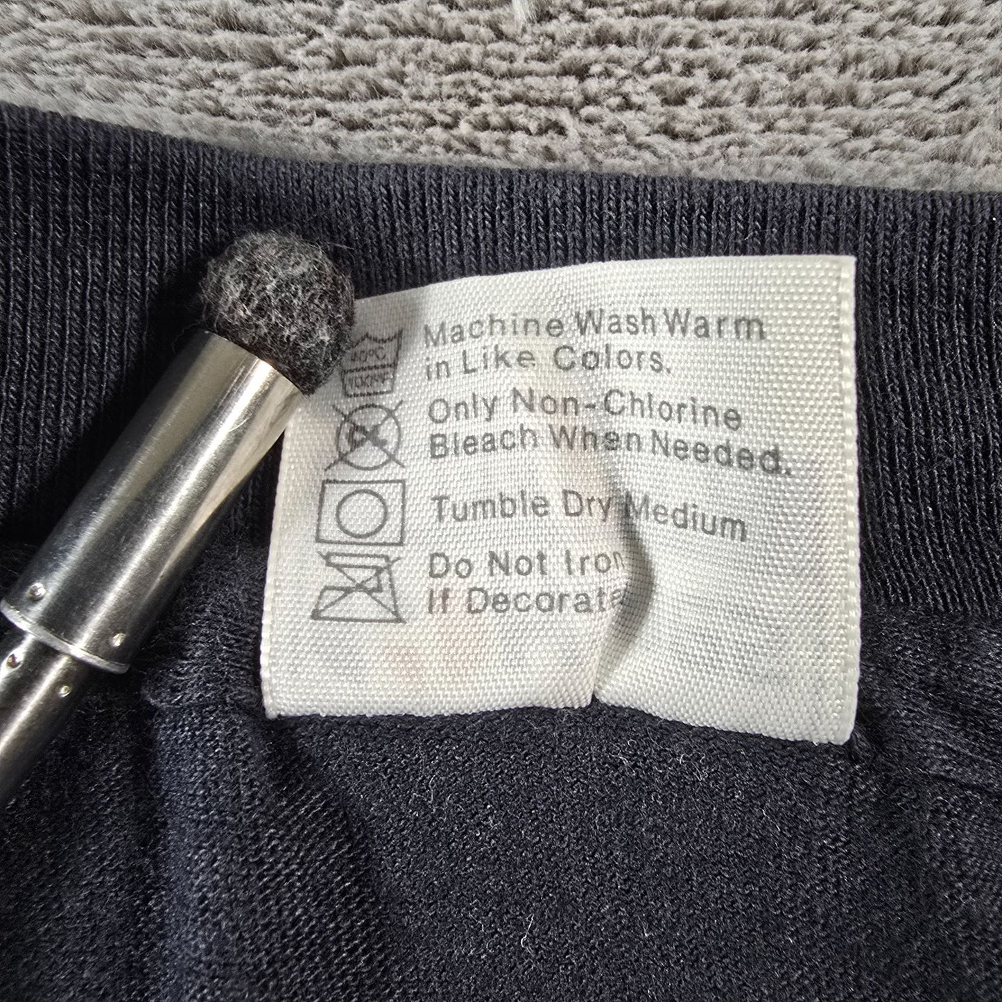 Vintage 1980s Hanes Beefy-T/Athletic Supporter LTD Tuxedo Print T-Shirt (L)