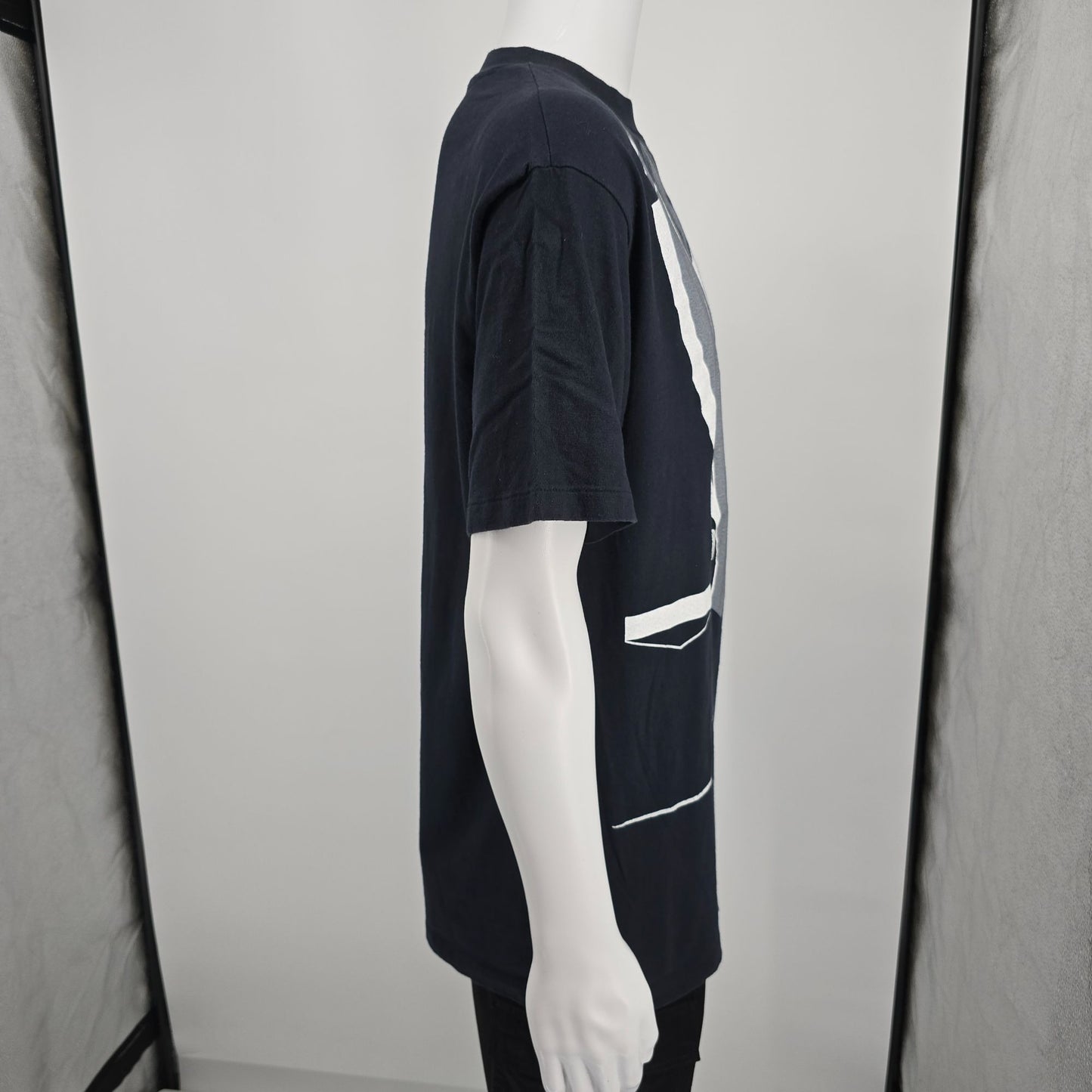 Vintage 1980s Hanes Beefy-T/Athletic Supporter LTD Tuxedo Print T-Shirt (L)