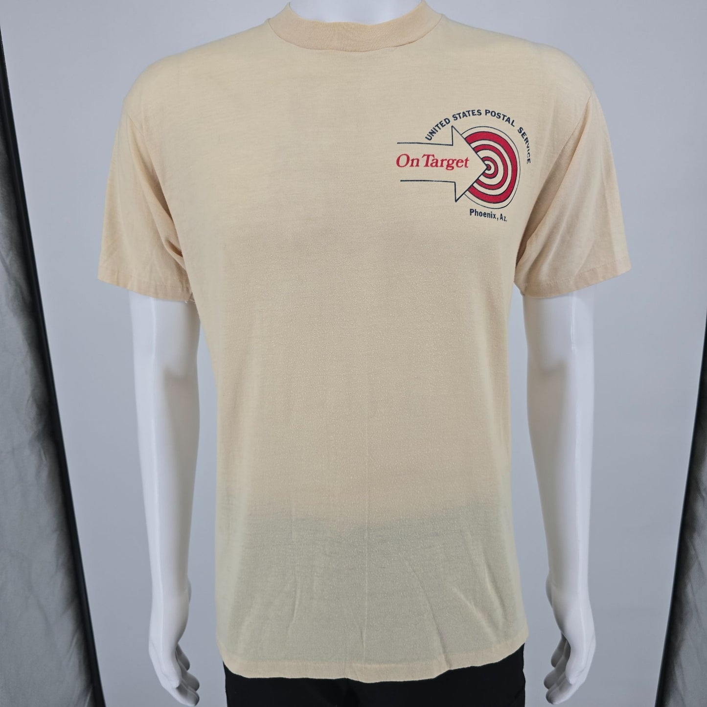 Vintage 1980s USPS Phoenix Arizona Honoring Vietnam Veterans Stamp T-Shirt (L)