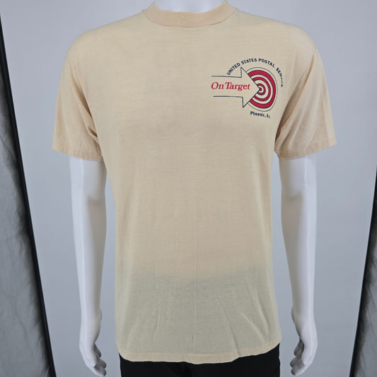 Vintage 1980s USPS Phoenix Arizona Honoring Vietnam Veterans Stamp T-Shirt (L)