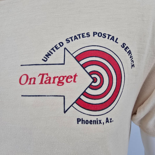 Vintage 1980s USPS Phoenix Arizona Honoring Vietnam Veterans Stamp T-Shirt (L)