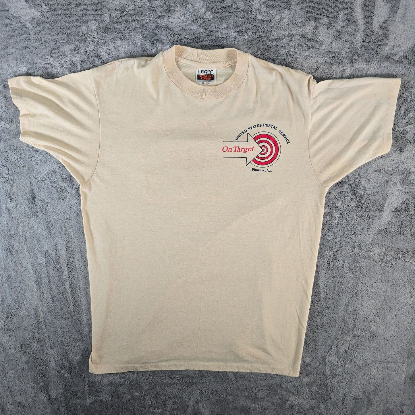 Vintage 1980s USPS Phoenix Arizona Honoring Vietnam Veterans Stamp T-Shirt (L)