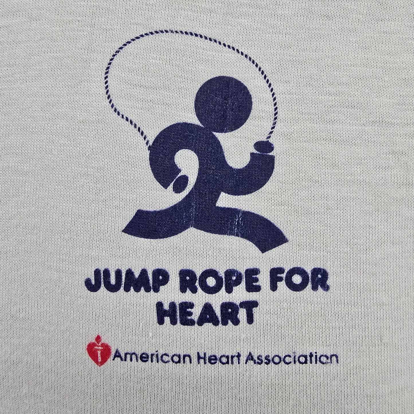 Vintage 1980s Jump Rope for Heart American Heart Association T-Shirt (S)