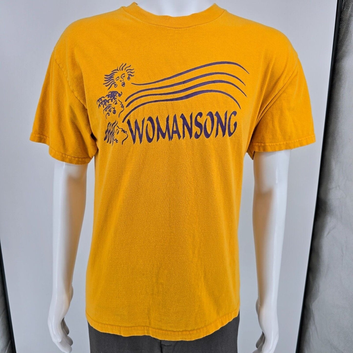 Vintage 1990s Womansong Asheville, NC Social-Justice Women's Chorus T-Shirt (L)