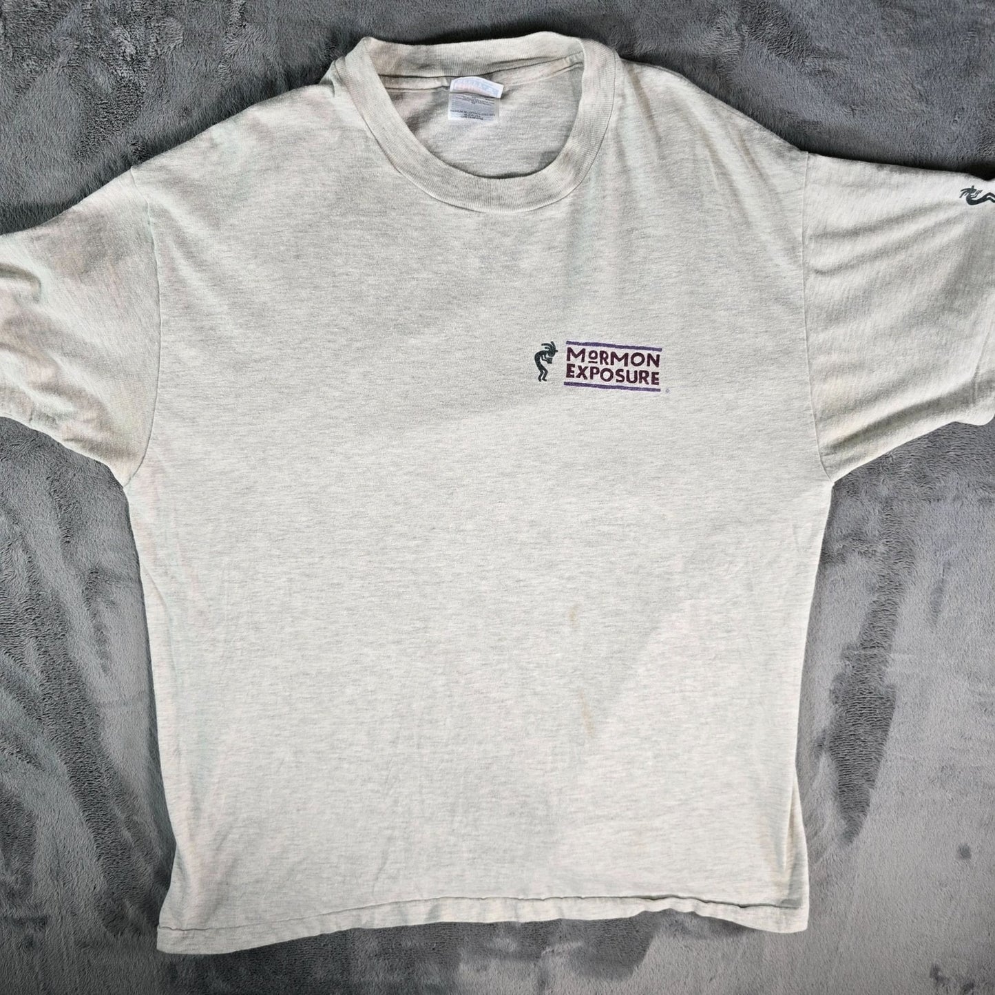 Vintage 1990s "Mormon Exposure" Northern Exposure Kokopelli Parody T-Shirt (XL)