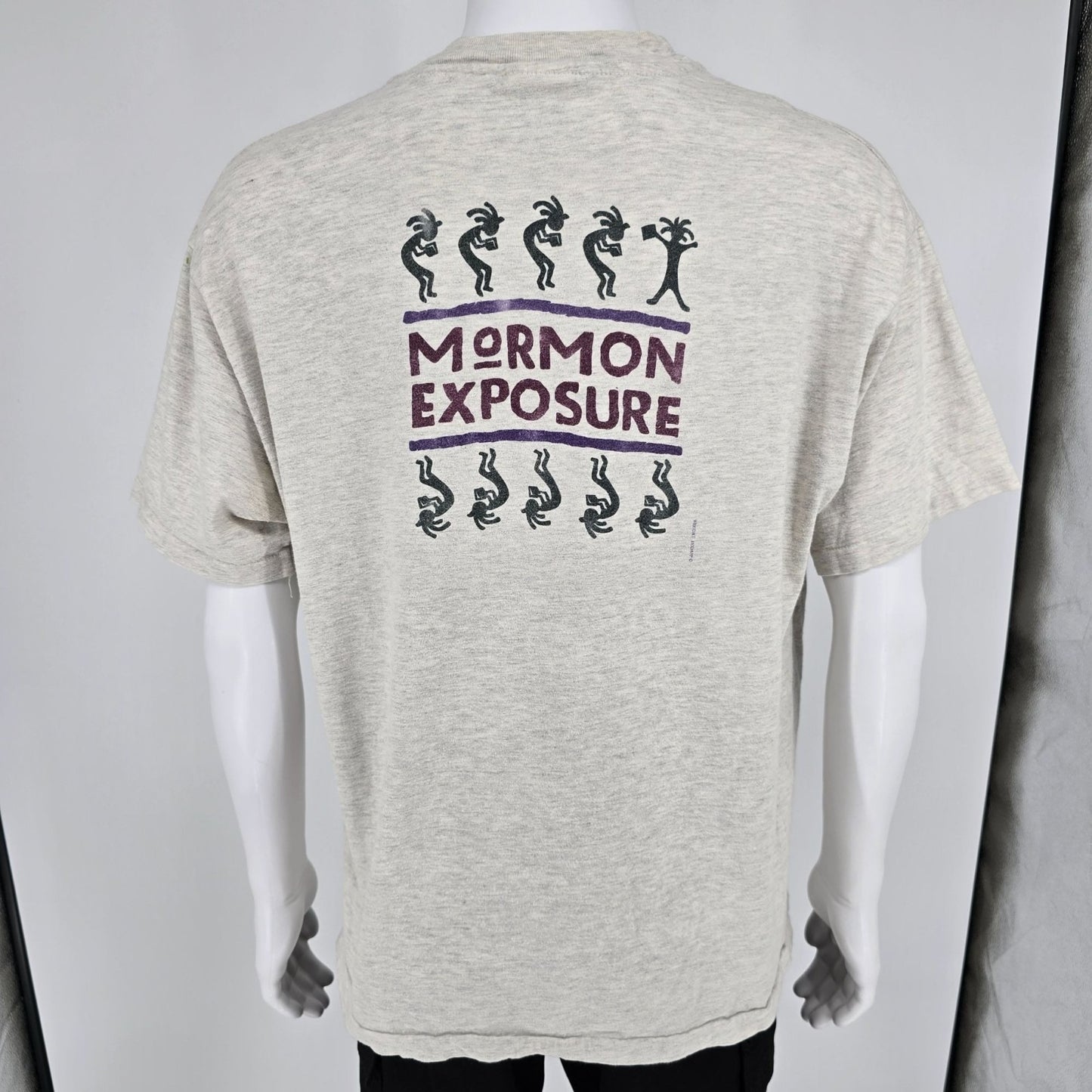 Vintage 1990s "Mormon Exposure" Northern Exposure Kokopelli Parody T-Shirt (XL)