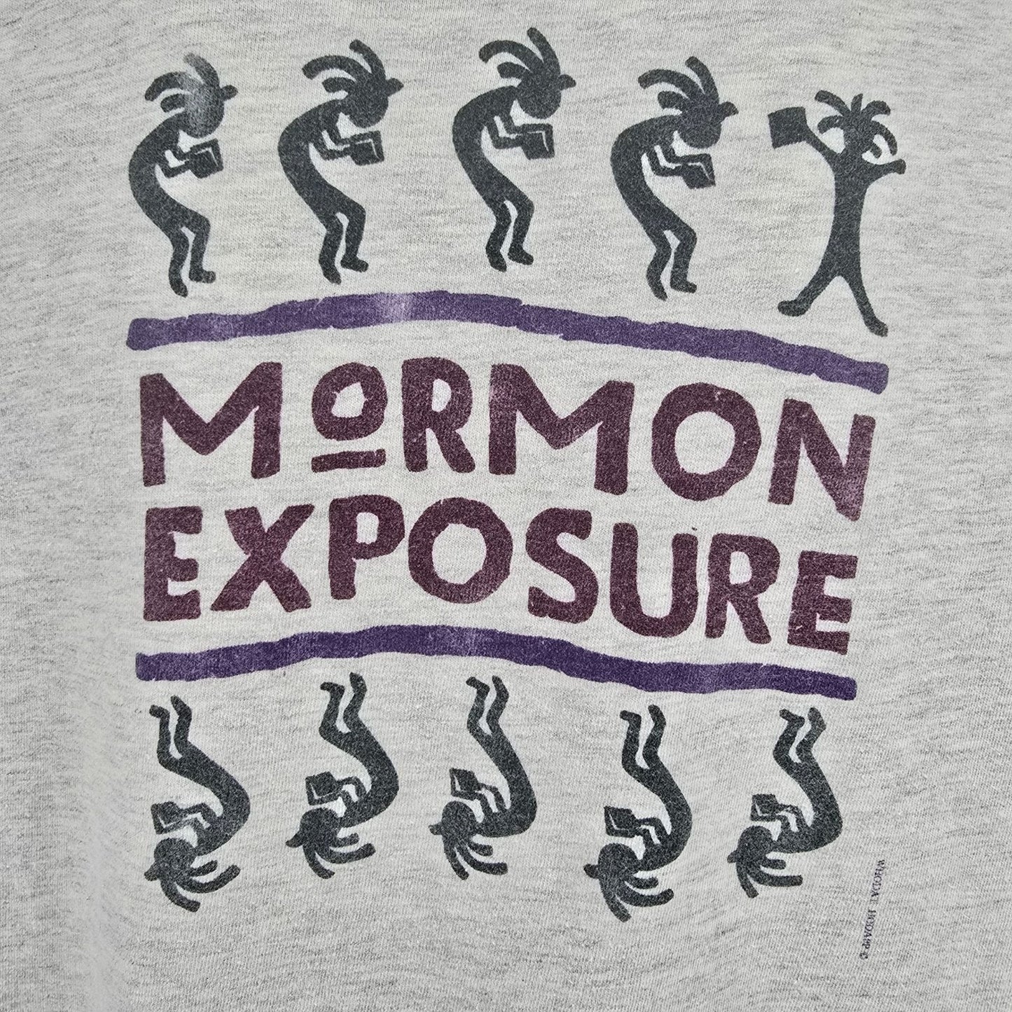 Vintage 1990s "Mormon Exposure" Northern Exposure Kokopelli Parody T-Shirt (XL)