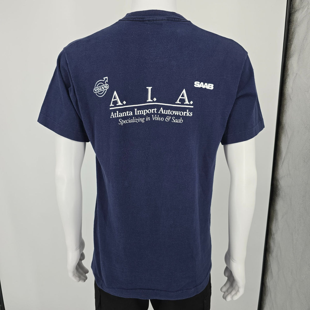 Vintage 1990s AIA Atlanta Import Autoworks Volvo Saab Pocket T-Shirt (M)