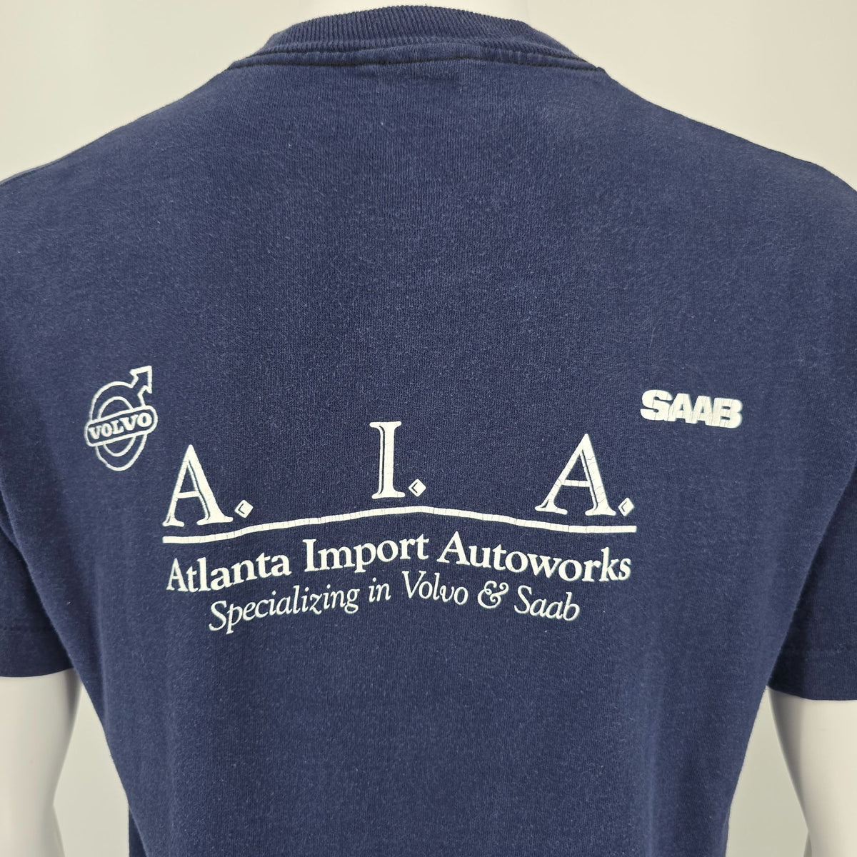 Vintage 1990s AIA Atlanta Import Autoworks Volvo Saab Pocket T-Shirt (M)