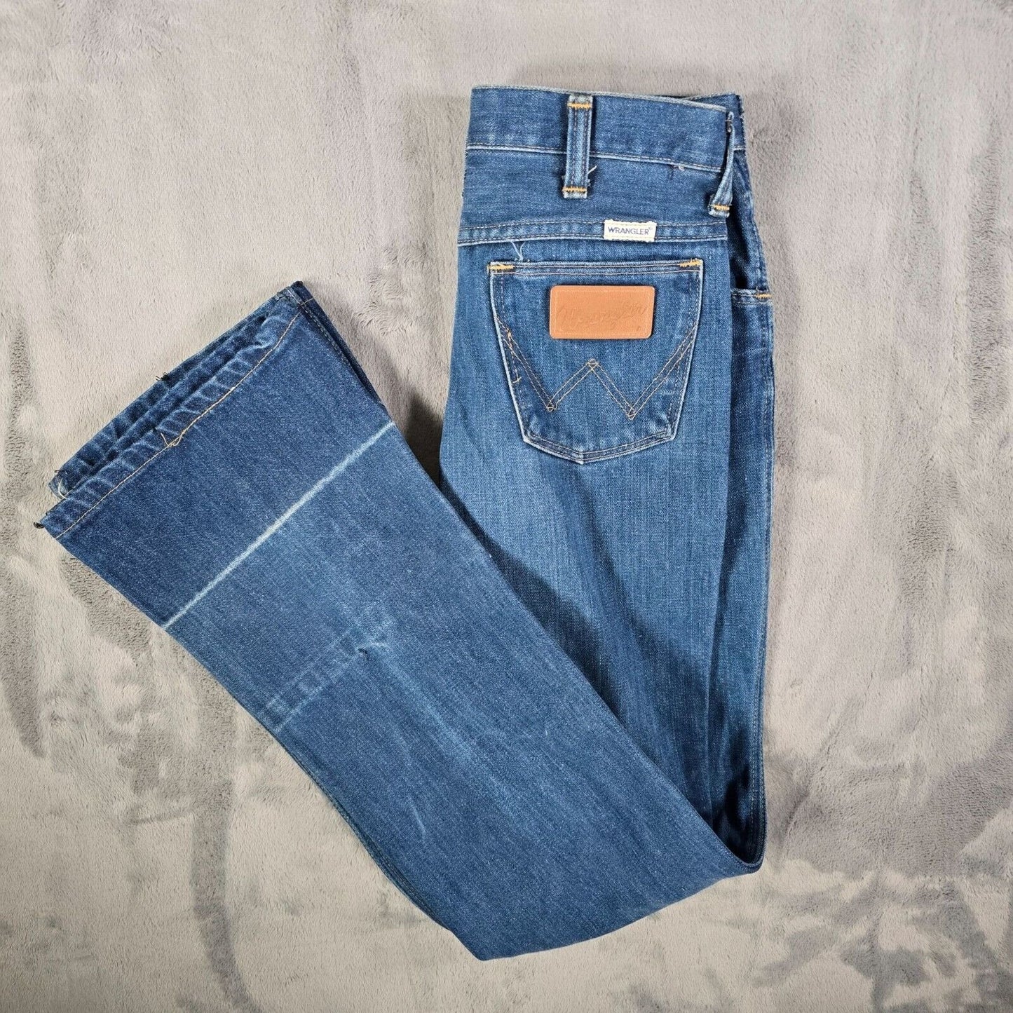 Vintage 1979 Mens Wrangler No Fault Denim Student Fit Jeans (26x31)